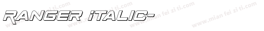 Ranger Italic字体转换